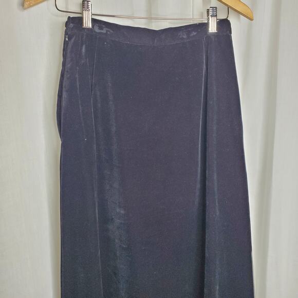 Summit of Boston Velvet Maxi Skirt w/ Embroidery - Picture 8 of 12